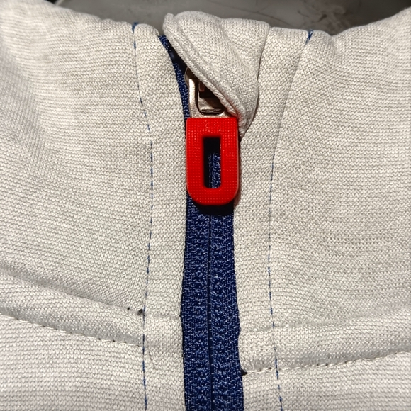 Russell Boy's EUC Zippered Jacket, Dri-Power 360, Size XXL (18), Navy Red & Gray - Picture 3 of 13